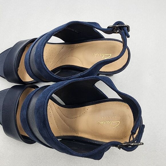 Clarks Womens Laureti Joy Pump Size 5 Blue - Picture 4 of 11